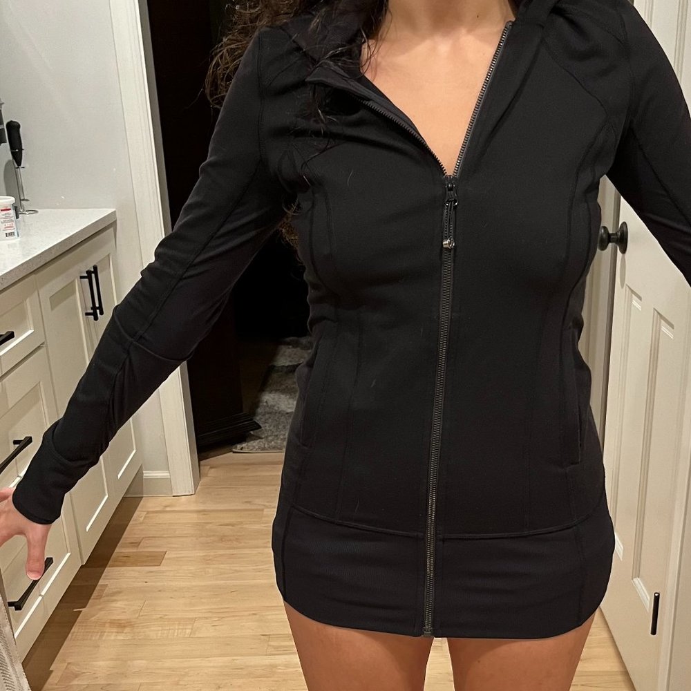 Gently Used Black Lululemon Zip-Up Jacket